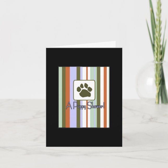Invitación a la ducha de cachorros (Anverso)
