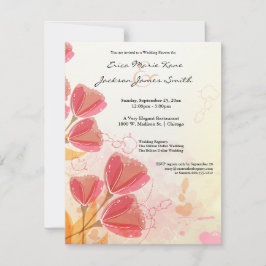 Invitación a la ducha de casamiento de tulipano co