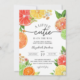 Invitación a la ducha de Citrus Infantil Pequeño