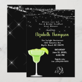 Invitación a la ducha de cócteles nupciales Lime M