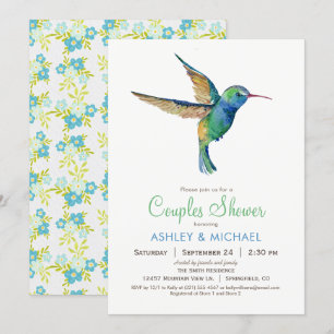Invitación a la ducha de colibrí
