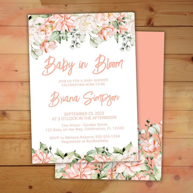 Invitación a la ducha de flores de marfil de Rubor (Subido por el creador)