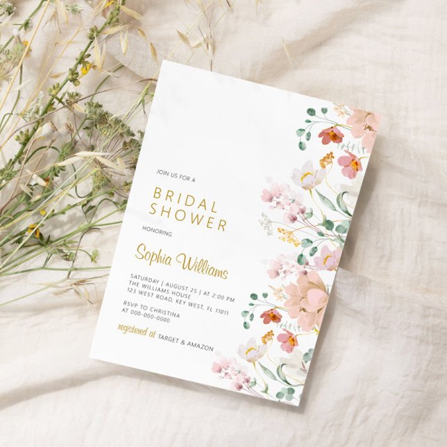Invitación a la ducha de flores salvajes (Subido por el creador)
