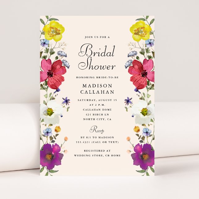 Invitación a la ducha de flores silvestres (Subido por el creador)