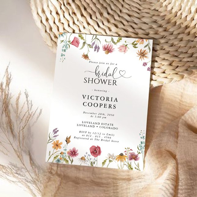 Invitación a la ducha de flores silvestres (Subido por el creador)