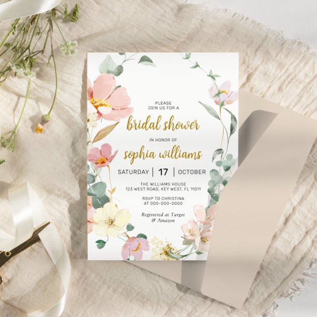 Invitación a la ducha de flores silvestres (Subido por el creador)