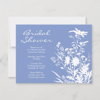 Invitación a la ducha de flores silvestres