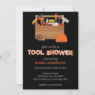 Invitación a la ducha de herramientas del novio