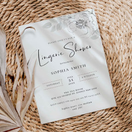 Invitación a la ducha de Ilustracion botánico