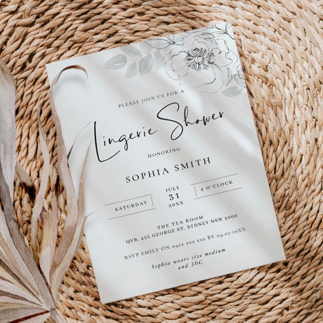 Invitación a la ducha de Ilustracion botánico (Subido por el creador)