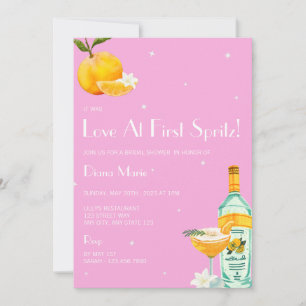 Invitación a la ducha de la brida de Aperol Spritz