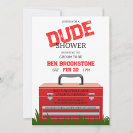 Invitación a la ducha de la caja de herramientas G