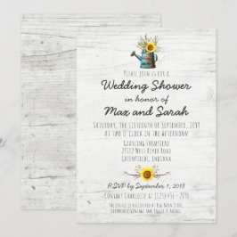 Invitación a la ducha de la granja Sunflower & Rus