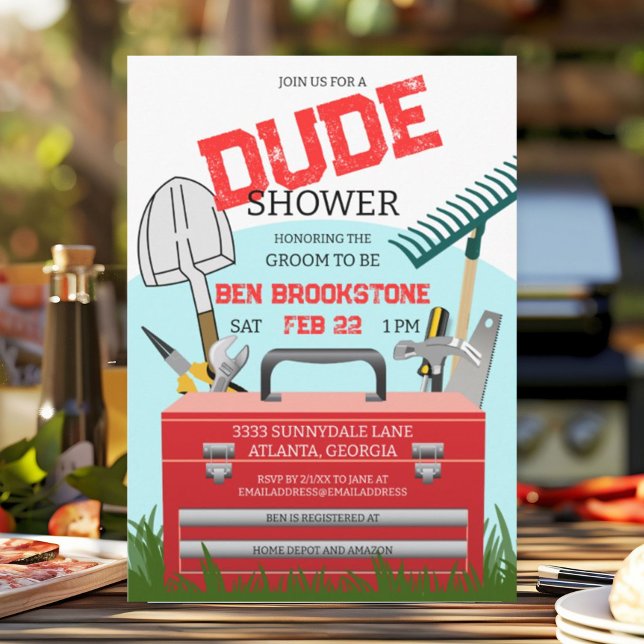 Invitación a la ducha de la herramienta Fun Groom (Subido por el creador)