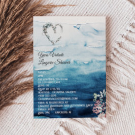 Invitación a la ducha de la lencería del Océano Rú