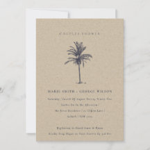 Invitación a la ducha de la Marina de Palm Tree Kr