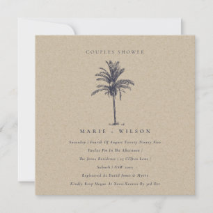 Invitación a la ducha de la Marina de Palm Tree Kr