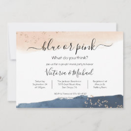 Invitación a la ducha de la Marina Rubor Gold Baby