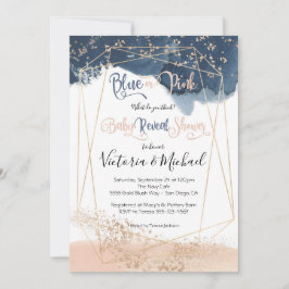 Invitación a la ducha de la Marina Rubor Gold Baby