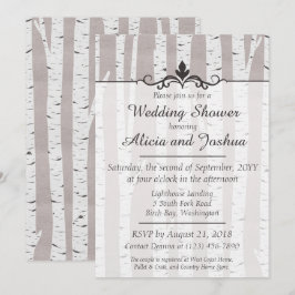 Invitación a la ducha de la naturaleza rústica del