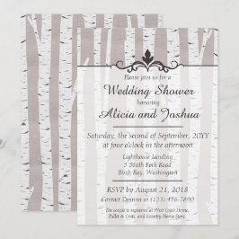 Invitación a la ducha de la naturaleza rústica del