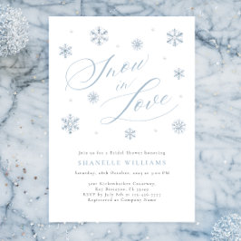 Invitación a la ducha de la nieve moderna en el am