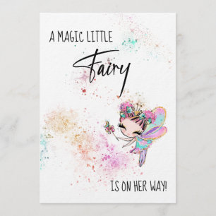 *~* Invitación a la ducha de la niña con polvo de