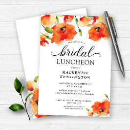 Invitación a la ducha de la novia con adormidera d