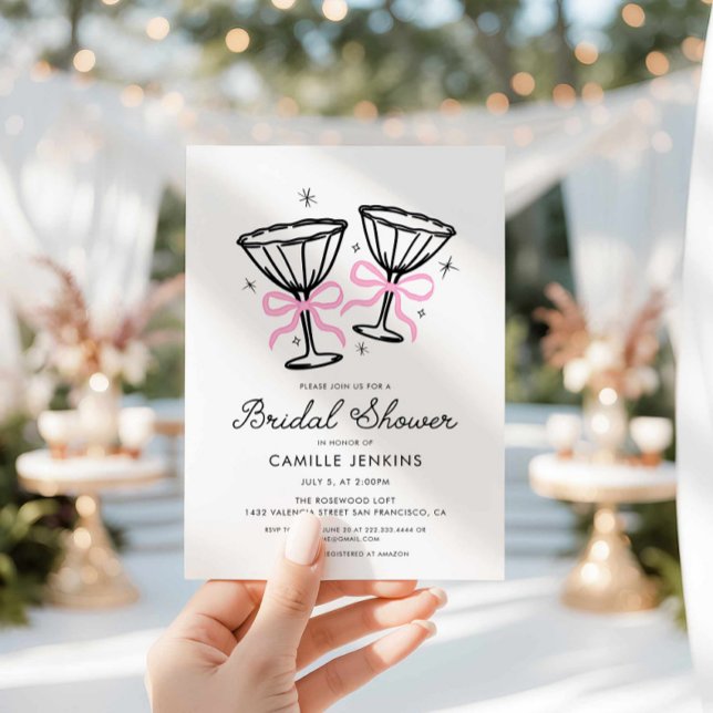 Invitación a la ducha de la novia con champagne si (Subido por el creador)