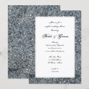 Invitación a la ducha de la novia con esparkle de