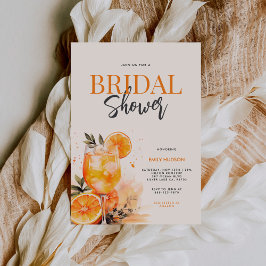Invitación a la ducha de la novia de Aperol Spritz