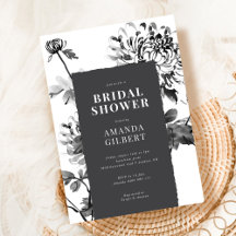 Invitación a la ducha de la novia de arte de la ti