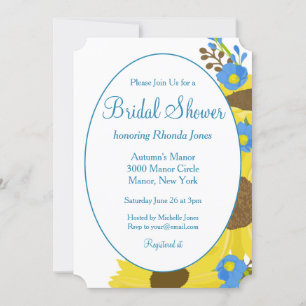 Invitación a la ducha de la novia de la belleza de