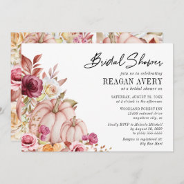 Invitación a la ducha de la novia de la calabaza r