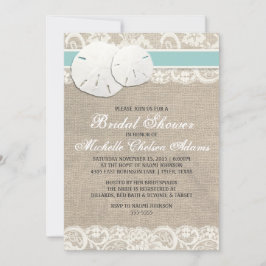 Invitación a la ducha de la novia de la playa Rust