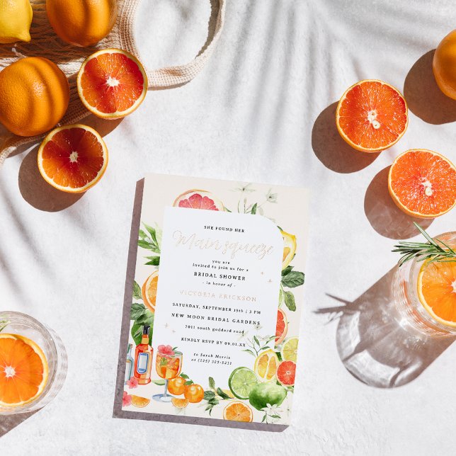Invitación a la ducha de la novia de Main Squeeze  (Subido por el creador)