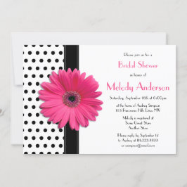 Invitación a la ducha de la novia del Polka Dot Ro