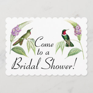Invitación a la ducha de la novia floral de Hummin