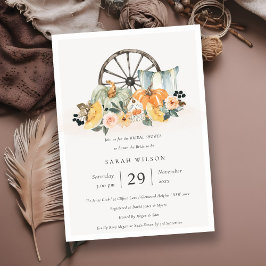 Invitación a la ducha de la novia floral de la pie