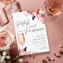 Invitación a la ducha de la novia floral de Petals