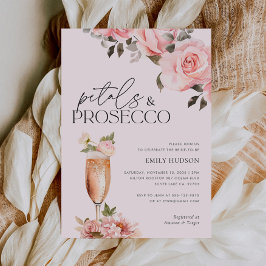 Invitación a la ducha de la novia floral de Petals