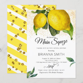 Invitación a la ducha de la novia moderna de Lemon