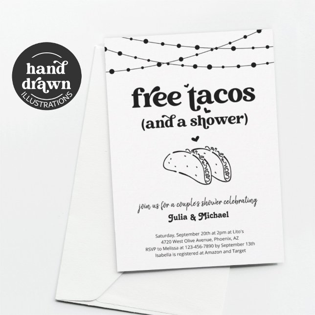 Invitación a la ducha de la pareja de graciosos Ta (Subido por el creador)