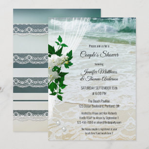 Invitación a la ducha de la pareja de novias Orchi