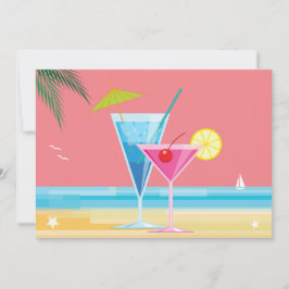 Invitación a la ducha de la pareja Sunset Beach
