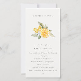 Invitación a la ducha de las parejas botánicas de 