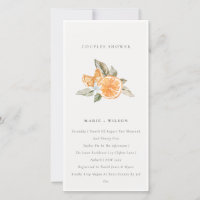 Invitación a la ducha de las parejas de follaje Na