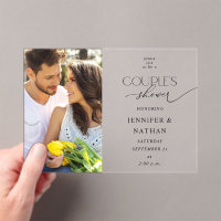 Invitación a la ducha de las parejas de fotografía