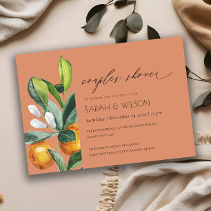 Invitación a la ducha de las parejas de óxido botá