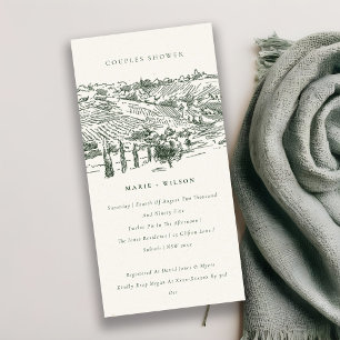 Invitación a la ducha de las parejas de sketch de 